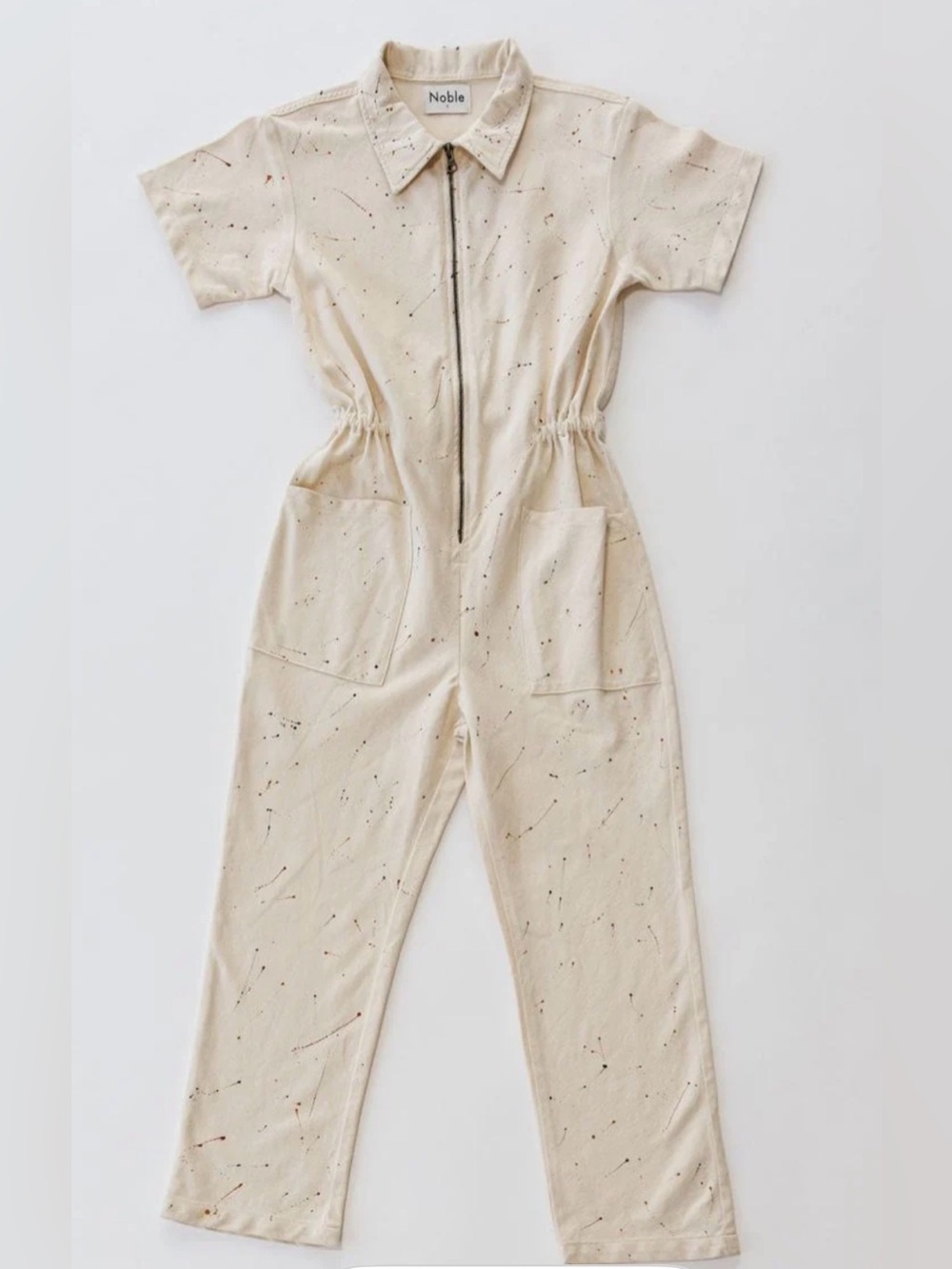 Noble medium paint splatter jumpsuit NWT